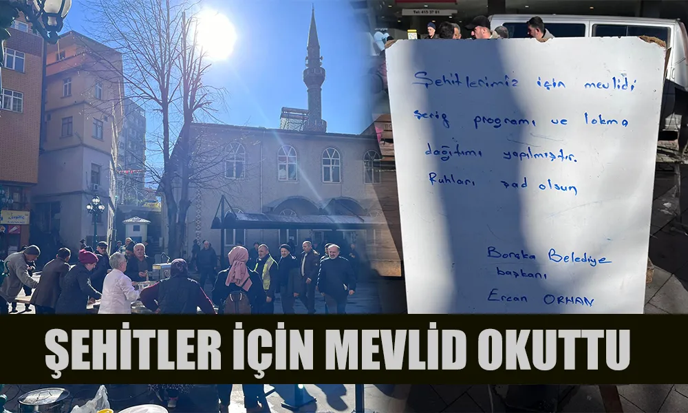 BELEDİYE ŞEHİTLER İÇİN MEVLİD OKUTTU