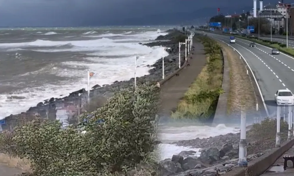 Pazar’da Deniz Coştu: Karadeniz