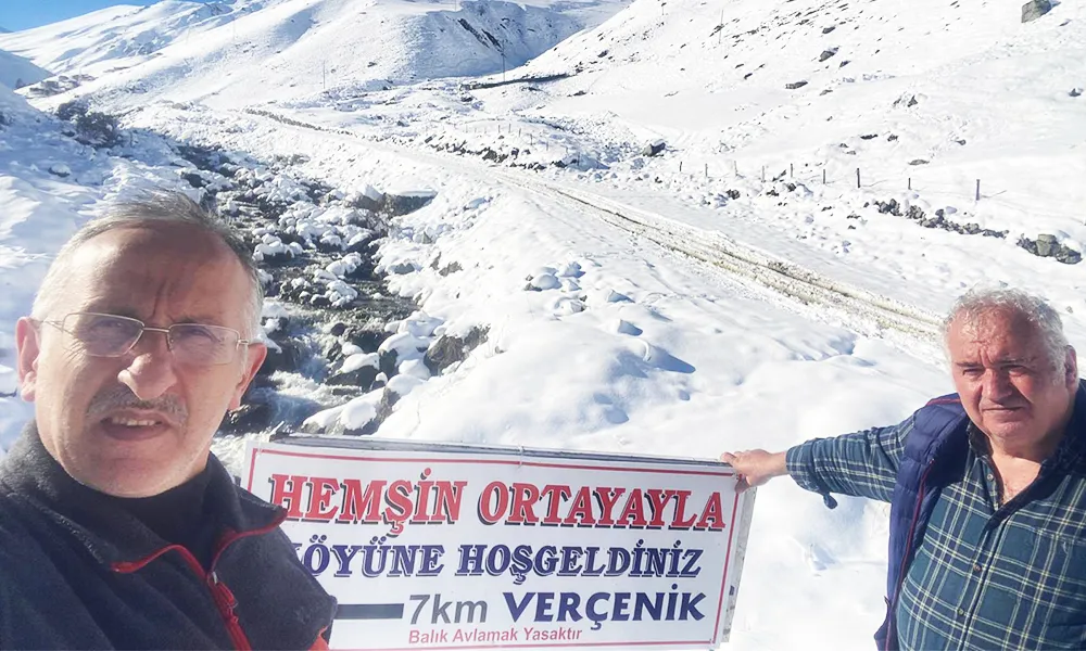 Yoğun Kar Yağışı Rize