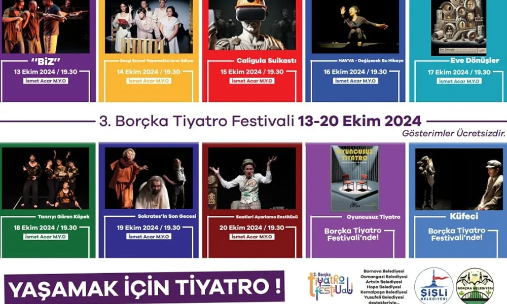 BORÇKA ÜÇÜNCÜ. TİYATRO FESTİVALİ BAŞLIYOR