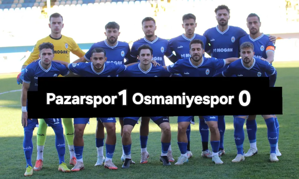 Pazarspor 1  Osmaniyespor Kulübü 0 