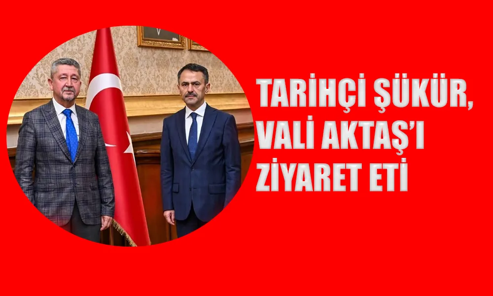 Tarihçi Rıdvan Şükür, Kocaeli valisi İlhami Aktaş’ı ziyaret etti.