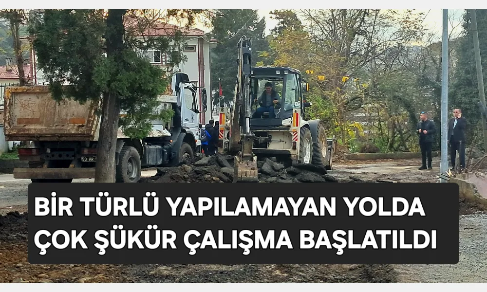 Yıllardır Beklenen Yol Çalışması Başladı