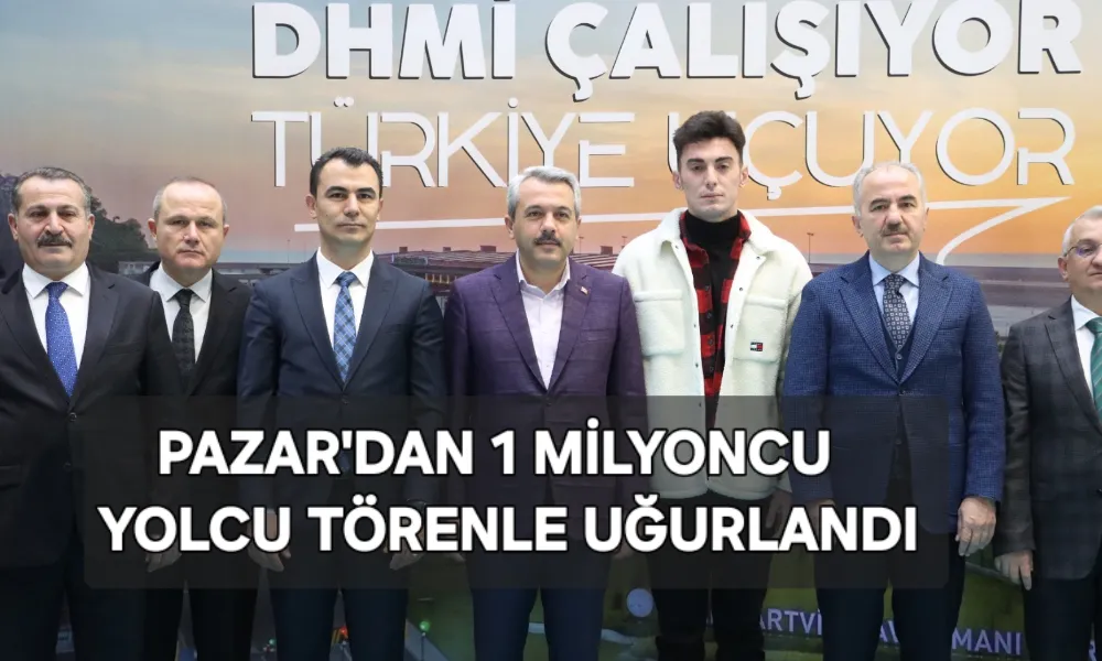 Rize-Artvin Havalimanı 1 Milyonuncu Yolcusunu Uğurladı