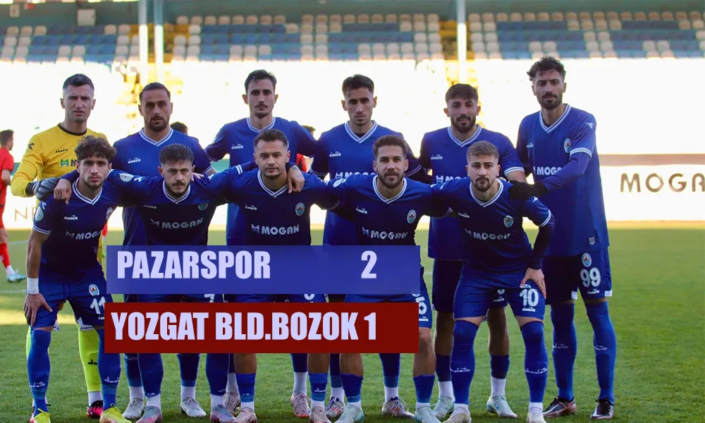 Pazarspor 2 Yozgat Bld.Bozok Spor 1 