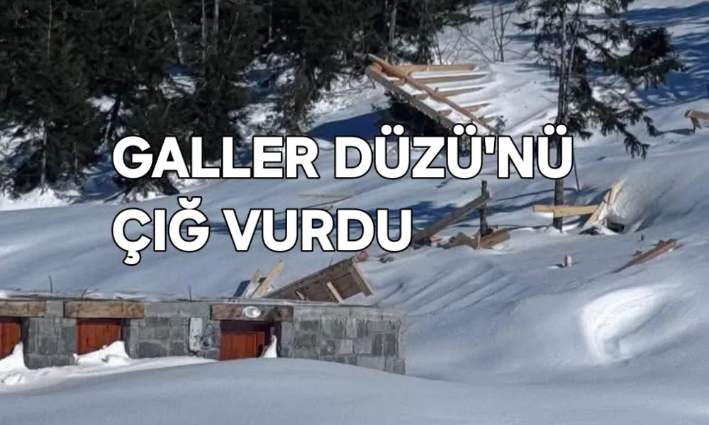 Galler Düzü’nde Çığ; İşletmeler Zarar Gördü