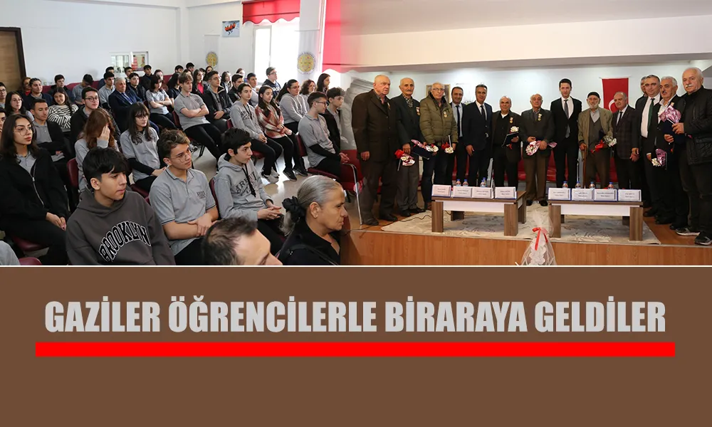 GAZİLER ÖĞRENCİLERLE BİR ARAYA GELDİ