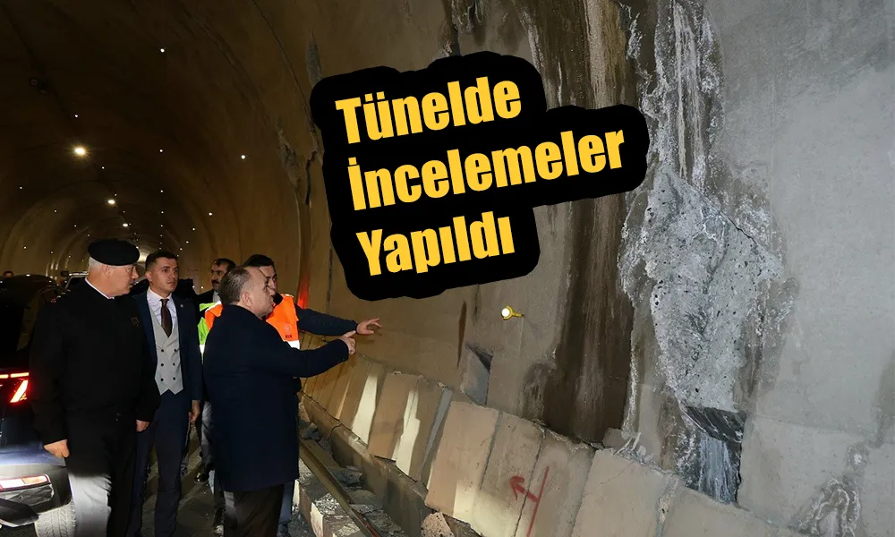 VALİ ÜNSAL T-14 TÜNELİNİ İNCELEDİ