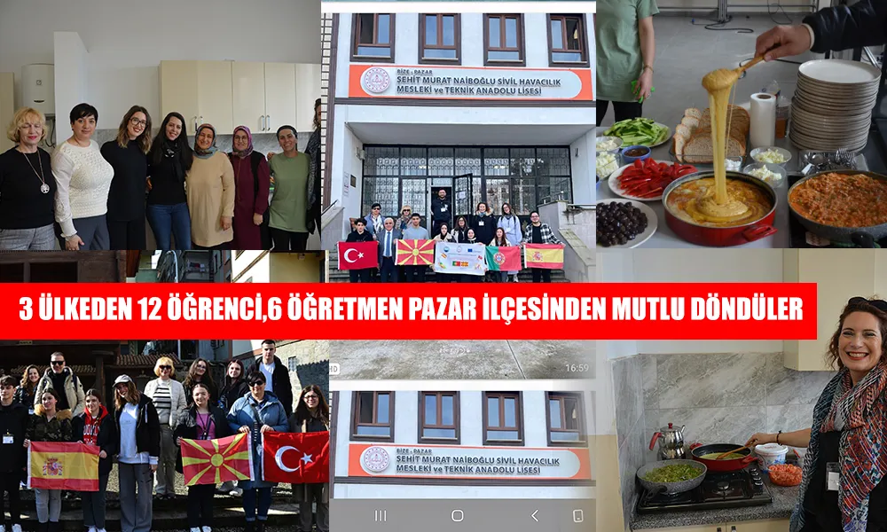 Yurt dışından gelen 18 kişilik Öğretmen ve Öğrenciler Pazar’dan memnun ayrıldılar