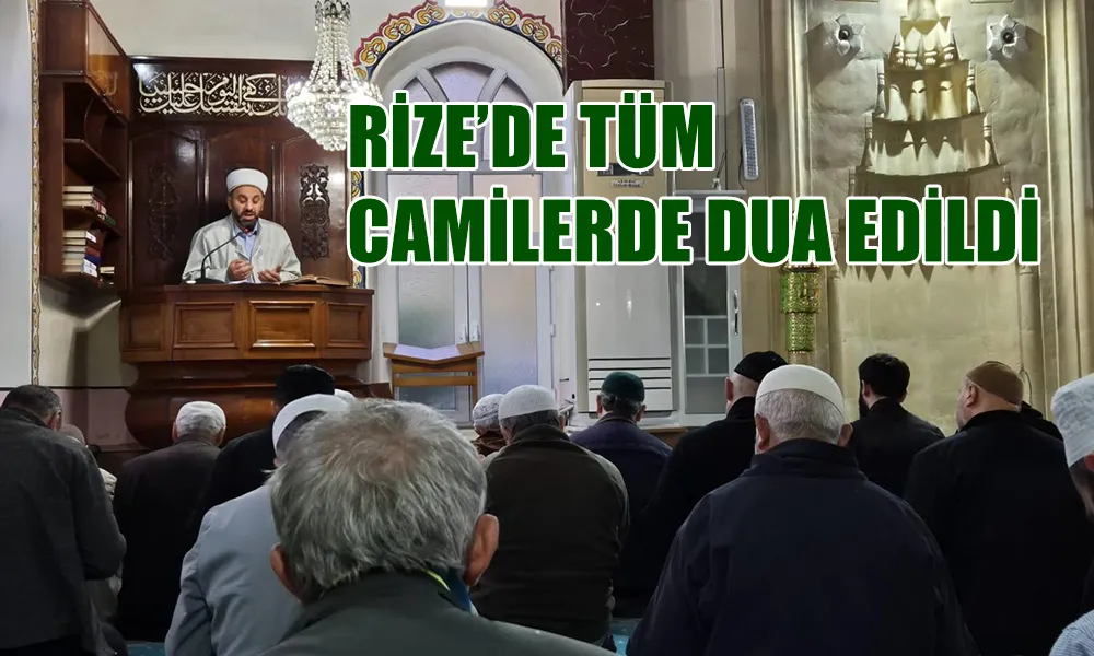 Şehitler ve Filistinliler için sabah namazında tüm camilerde dua edildi.