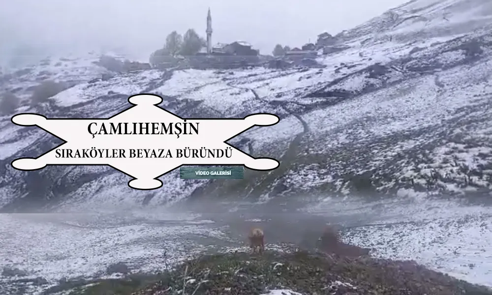 Yayla ve köyler beyaza büründü.