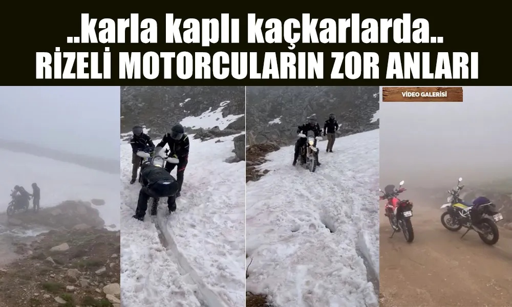 Yağmur ve Dolu altında Kaçkarlara Motorla Gezi…