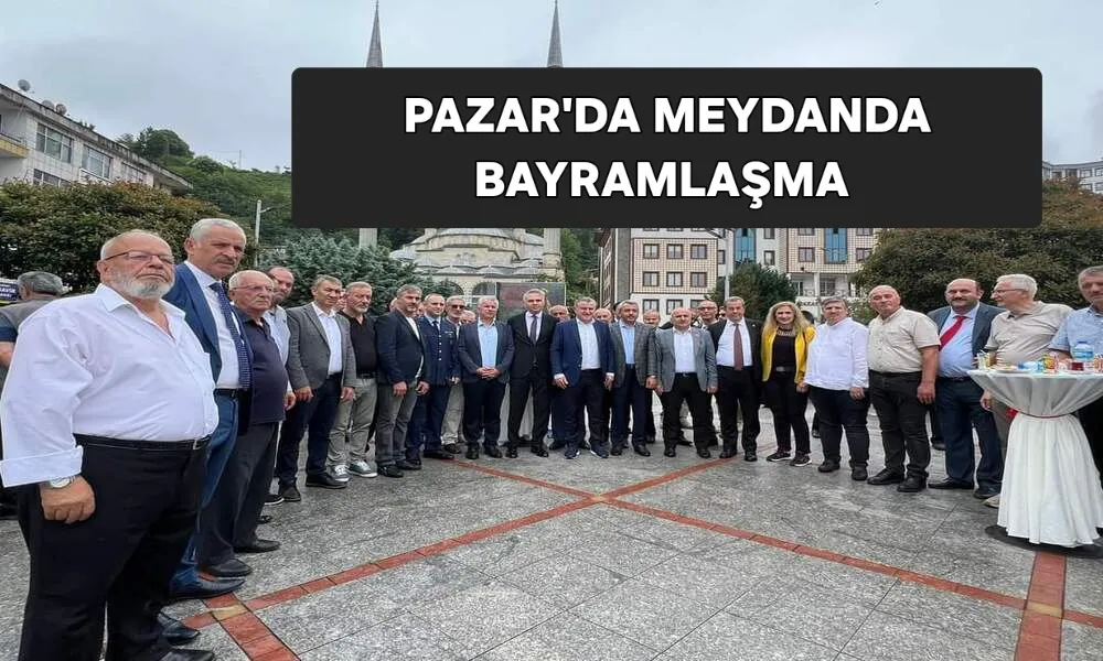 Pazar Meydanında Bayramlaşma 