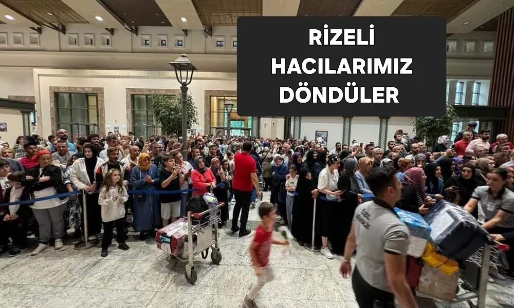 Hacılarımızın karşılanmasında izdiham 