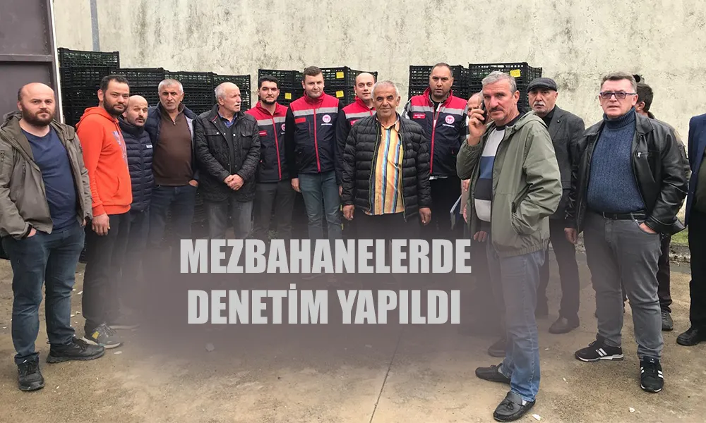 MEZBAHANELER DENETLENDİ