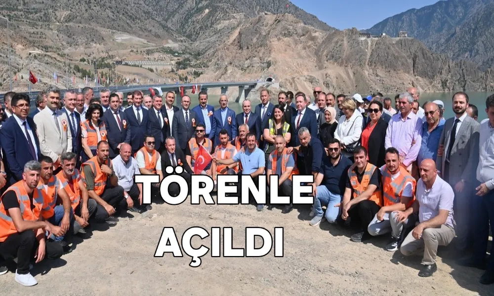 Viyadük törenle açıldı 