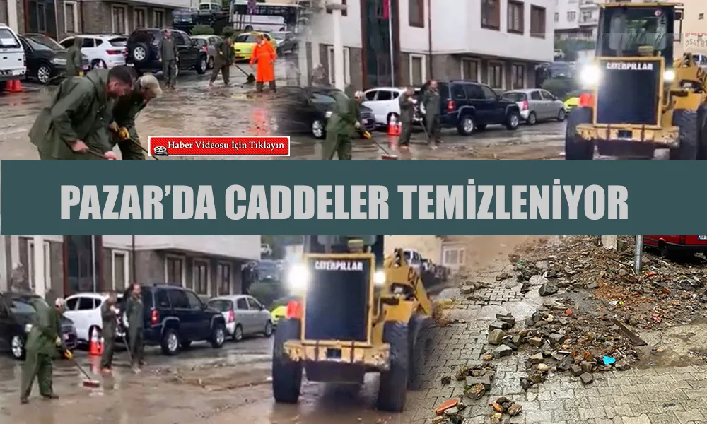 Yağış Caddelerde su baskınına yol açtı