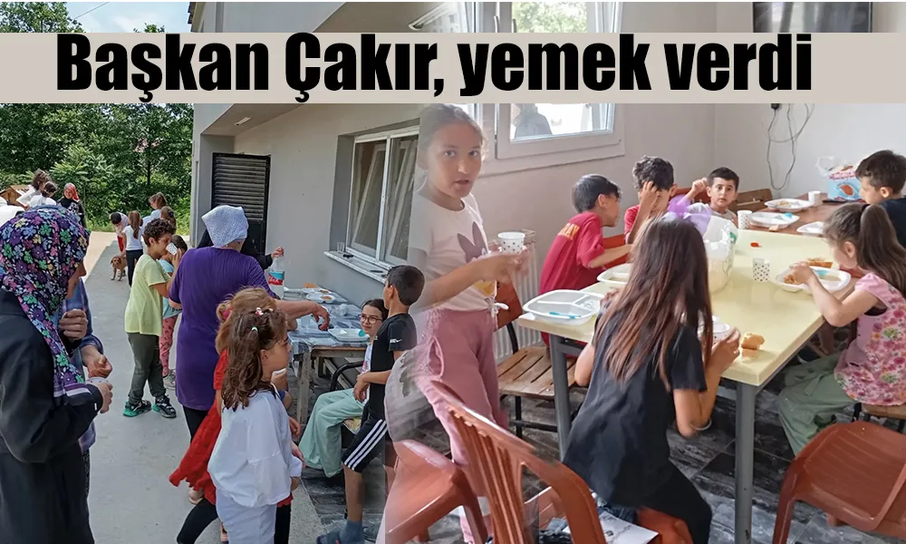 Başkan Çakır’dan kurs öğrencilerine yemek