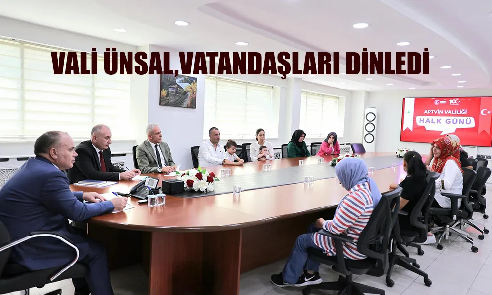 VALİ ÜNSAL HALK GÜNÜNDE VATANDAŞLARI DİNLEDİ