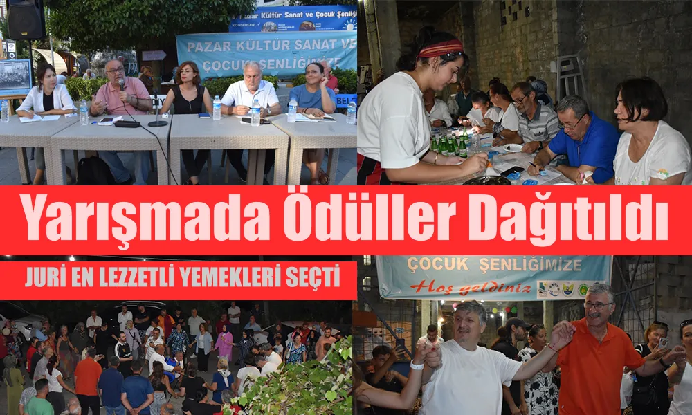 Pazar’da Festivalin 4. Gününde Yemek Yarışması Ödülleri Dağıtıldı