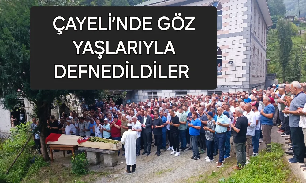 Trafik kazasında hayatını kaybedenler göz yaşları ile defnedildiler