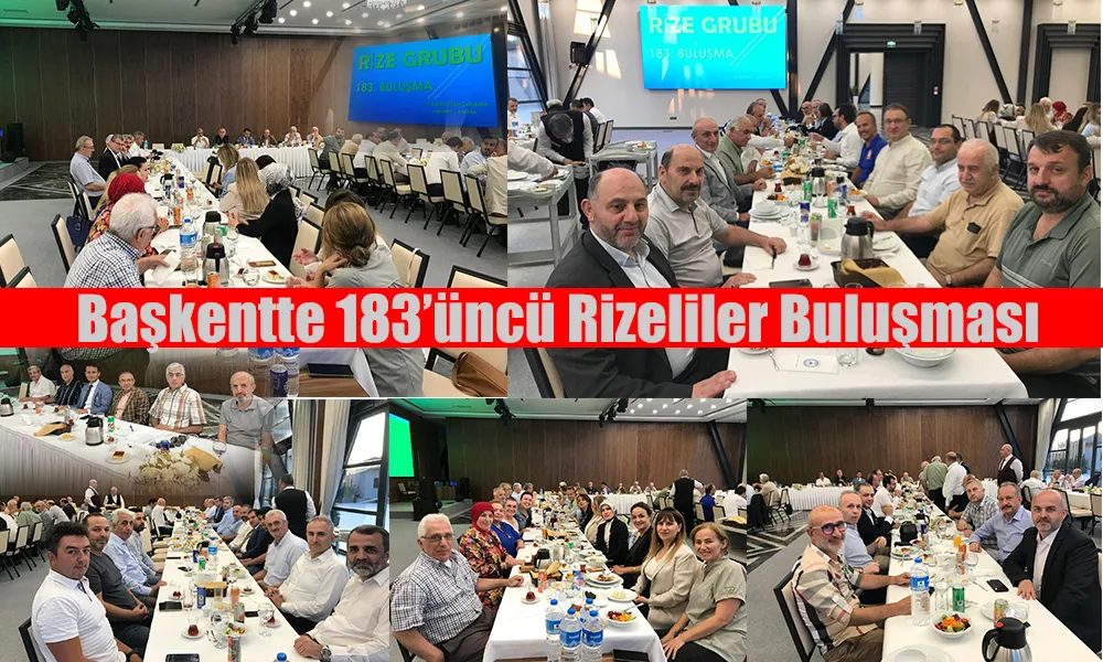 183.Yemekte Rizeliler Başkentte biraraya geldiler