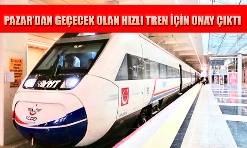 Samsun-Sarp Hızlı Tren Hattı Projesi Onaylandı: Pazar