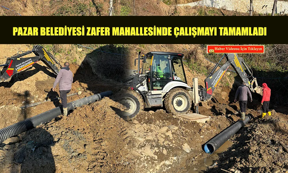 Zafer Mahallesinde Yoğun Çalışma