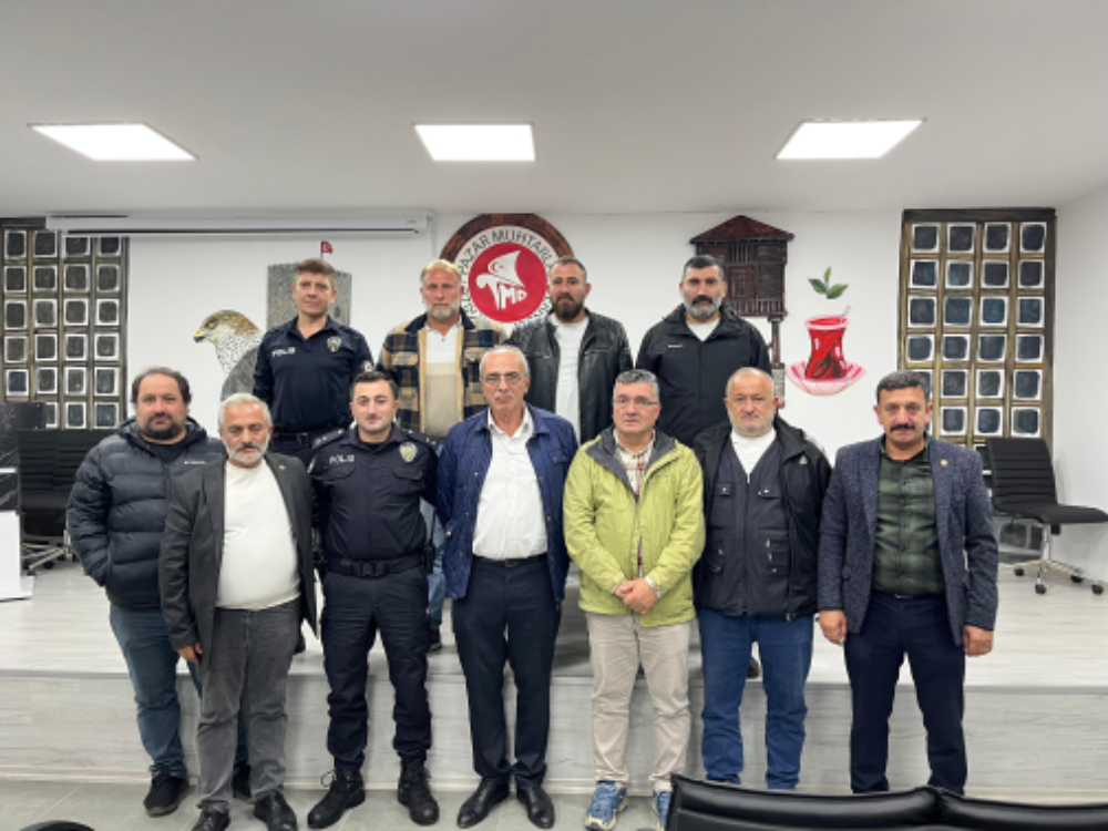 Pazar’da mahalle muhtarları ile “huzur ve güvenlik” toplantısı yapıldı