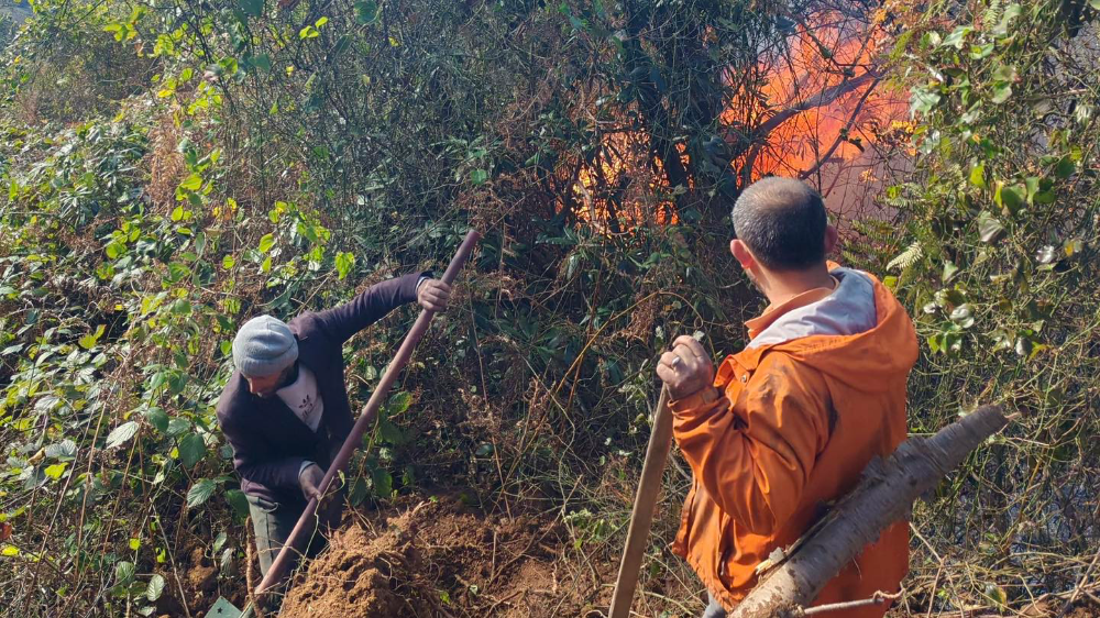 ORMAN YANGINA MÜDAHELE DEVAM EDİYOR