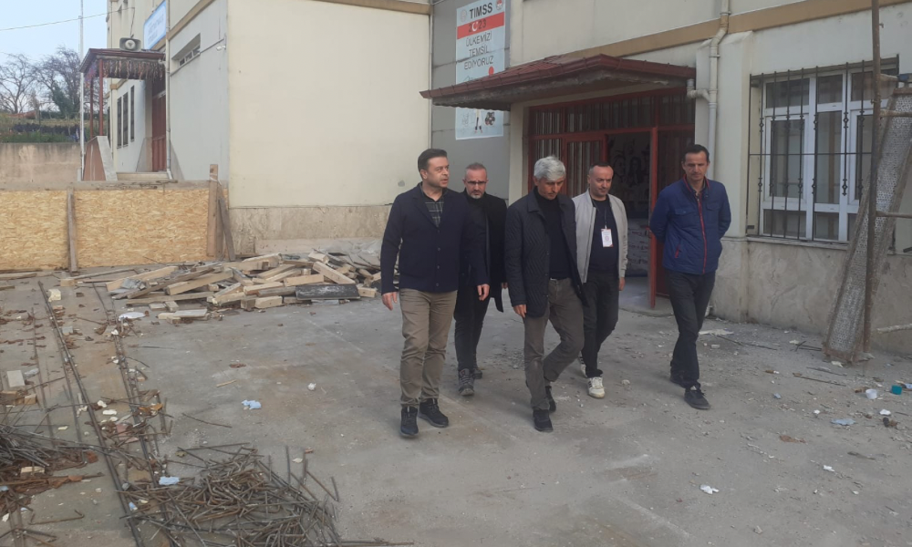 Pazar Ahmet Tahtakılıç Ortaokulu’nda Güçlendirme Çalışmaları Hız Kesmiyor