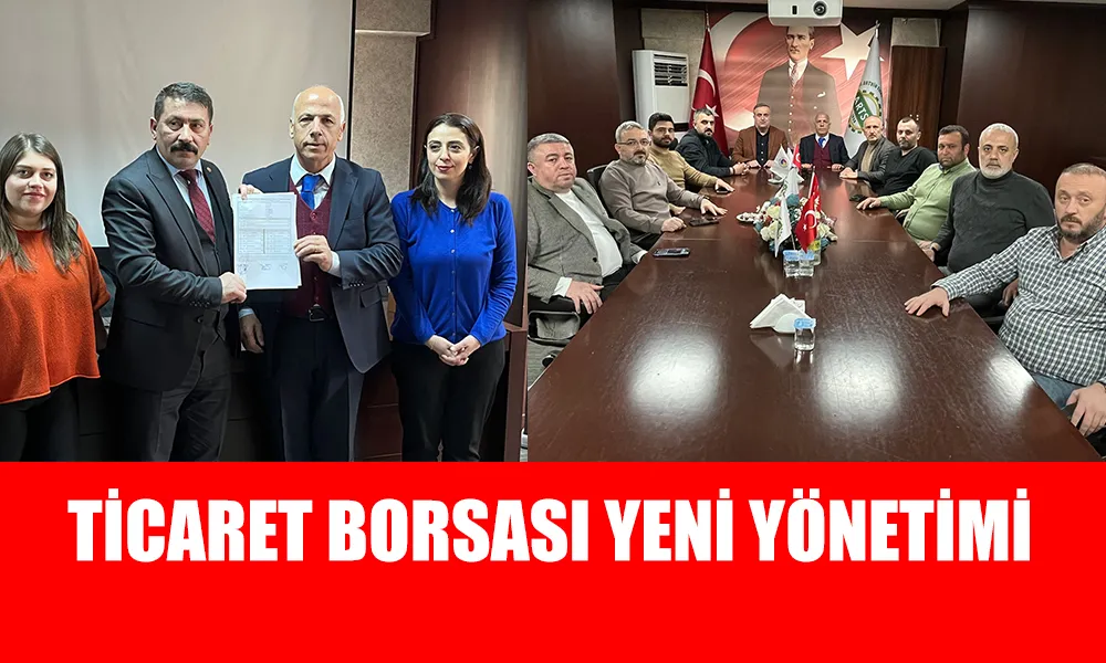 ARTVİN TİCARET BORSASI YENİ YÖNETİMİ BELİRLENDİ