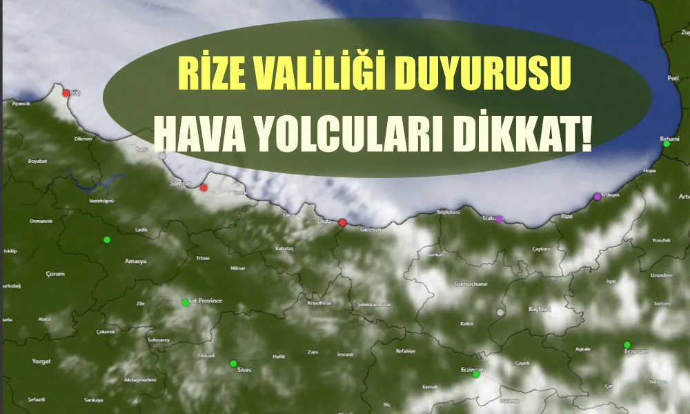 Doğu Karadeniz’de Hava Ulaşımına Bulut Engeli! Uçuşlar Divert Edildi, Yolcular Karayoluyla Taşınıyor