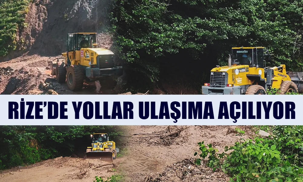 Pazar ilçesi dahil yollar ulaşıma açılıyor