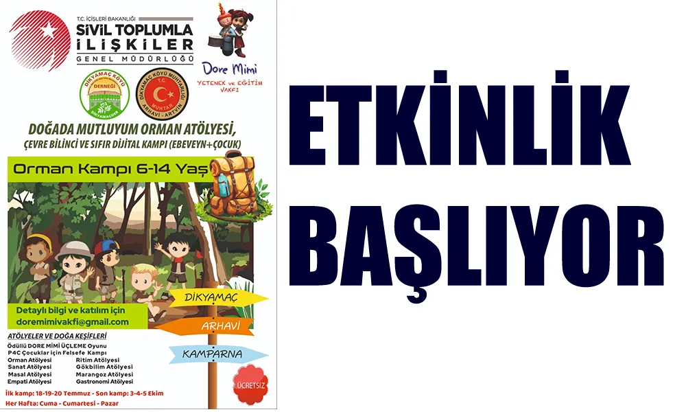ARHAVİ’DE DEĞİŞİK BİR ETKİNLİK BAŞLIYOR