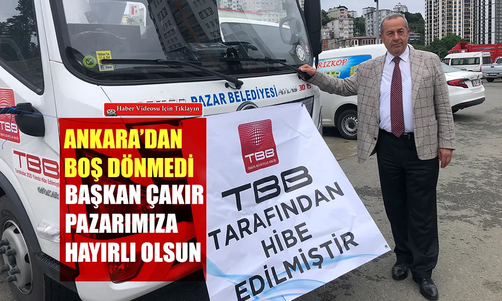 Pazar Belediyesi’ne Yeni Vidanjör Desteği: “Pazarımıza Hayırlı Uğurlu Olsun”