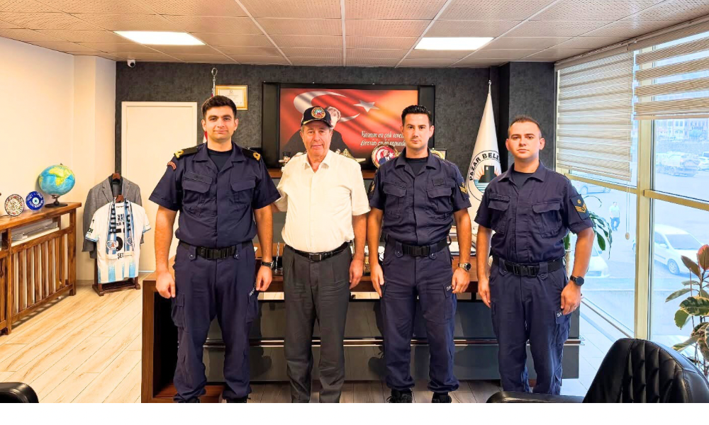 Rize Sahil Güvenlik ve Kolluk Destek Timinden Başkan Neşet Çakır’a Ziyaret