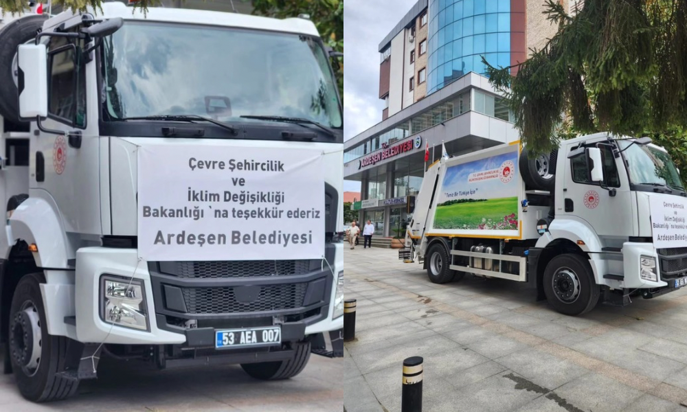 Çevre Bakanlığından Ardeşen’e Çöp Kamyonu