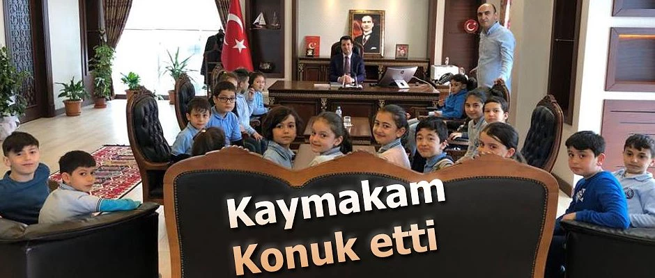 Kaymakam Canpolat öğrencileri ağırladı