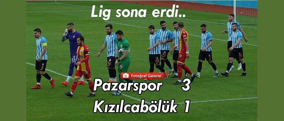 Pazarspor son haftada evinde 3-1 galip geldi.