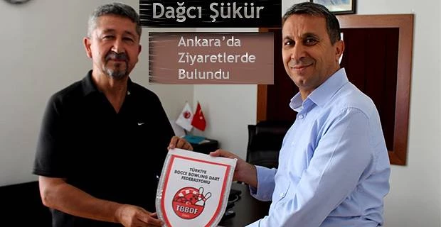 Rıdvan Şükür, Bocce, Bowling ve Dart Federasyonu’nun misafiri oldu.