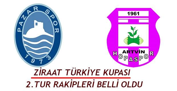 Pazarspor ve Hopaspor’un 2.Tur Rakipleri Belli oldu