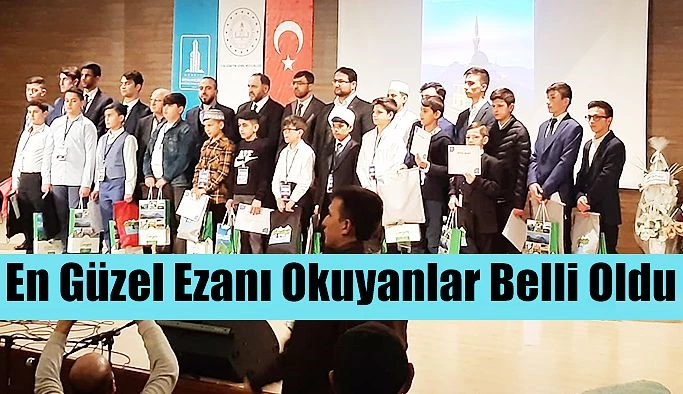 Genç Bilaller ezan okuma yarışması 2.Bölge finali