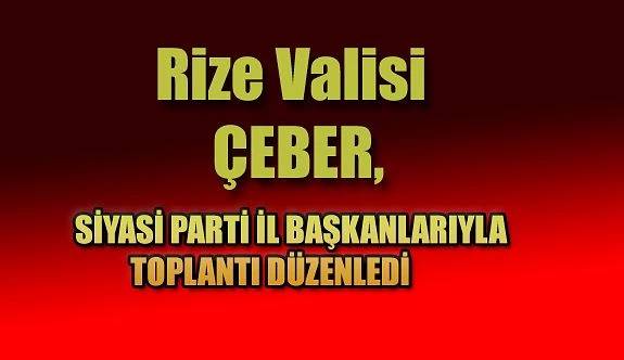 Vali Çeber , Siyasi Parti İl Başkanları İle VKS Üzerinden Toplantı Düzenledi