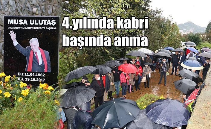 MUSA ULUTAŞ KABRİ BAŞINDA ANILDI...