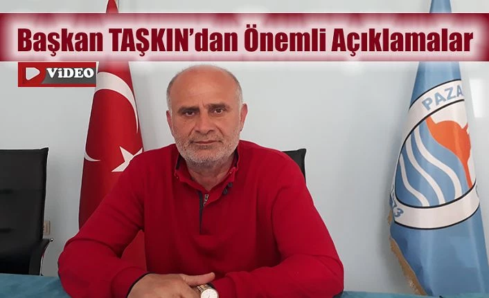 Başkan Taşkın’dan Akhisar maçı öncesi önemli açıklamalar.