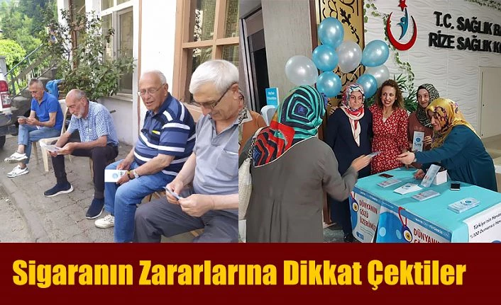 Rize’de, “31 Mayıs Dünya Tütünsüz Günü” etkinlikleri