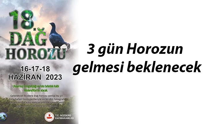 DAĞ HOROZU”ŞENLİĞİNİN BU YIL 18.Sİ DÜZENLENİYOR