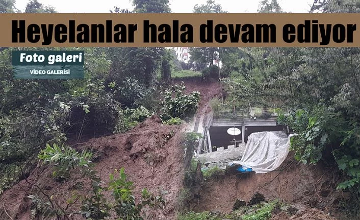 Heyelanda duvar çöktü,  1 ev tehlike atlattı