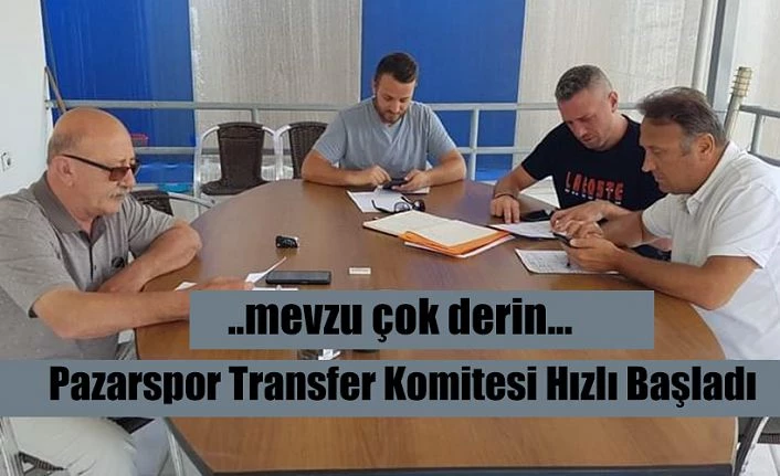 Transfer Komitesi hızlı başladı